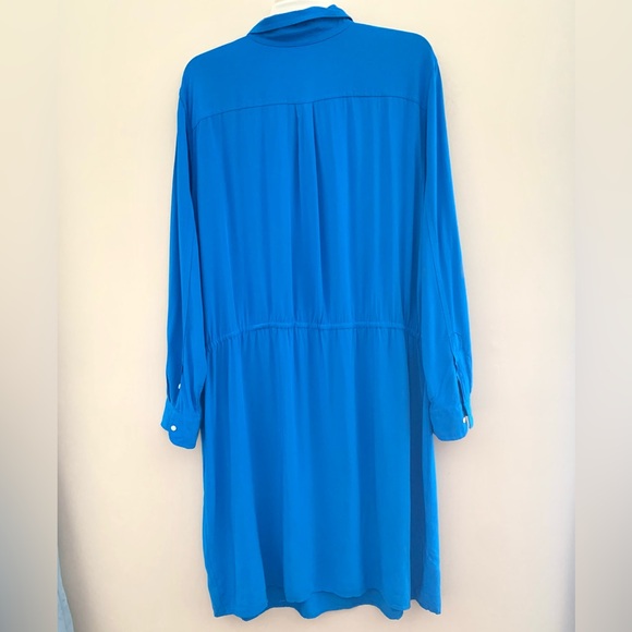 Lauren Ralph Lauren blue lightweight shirt dress Size 18W - Picture 3 of 16